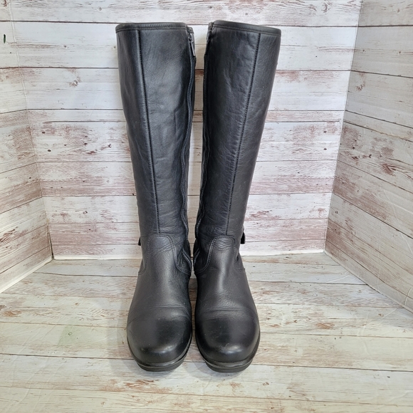 La Canadienne black leather waterproof riding boots with buckle - Picture 5 of 12